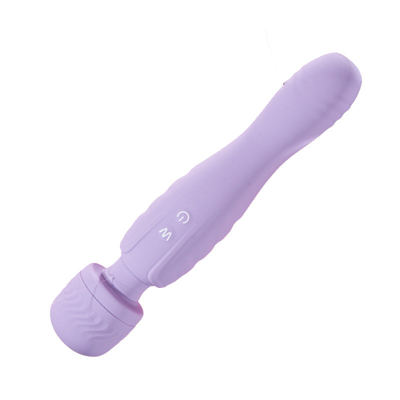 Dual Head AV Stick Klitoris Nippel Vibrator Lila 
