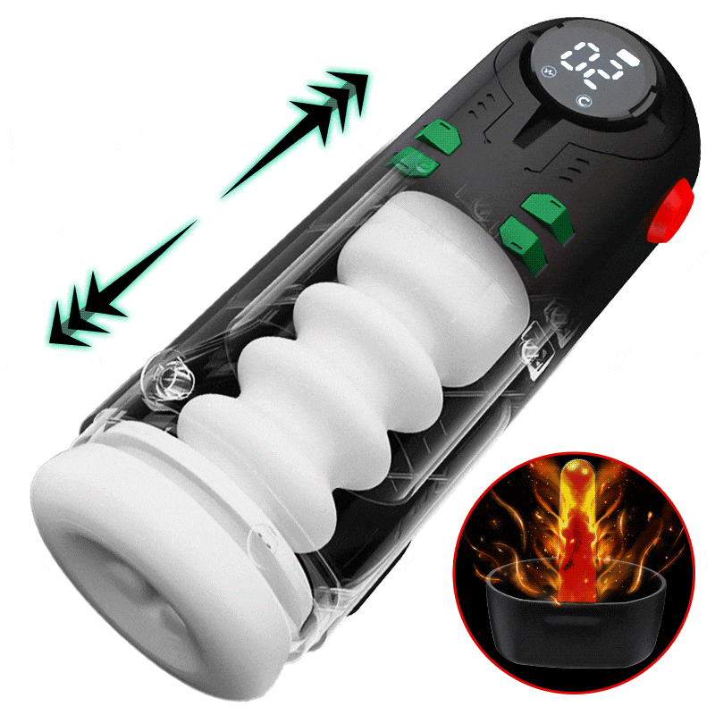 ROBOTER Nr. 1  Heizen 9 Stoßen Vibrieren Masturbator Cup