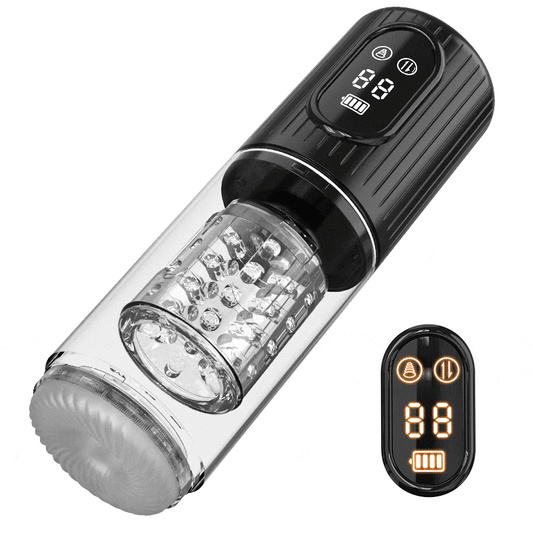 Aisia 4 Saug 5 Stoßmodi rotierender 3-in-1-Oralsex-Stroker