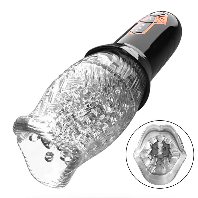 Masturbateur Oralsex Cup 2 en 1 ORKAN 10 vibrations et 6 rotations 