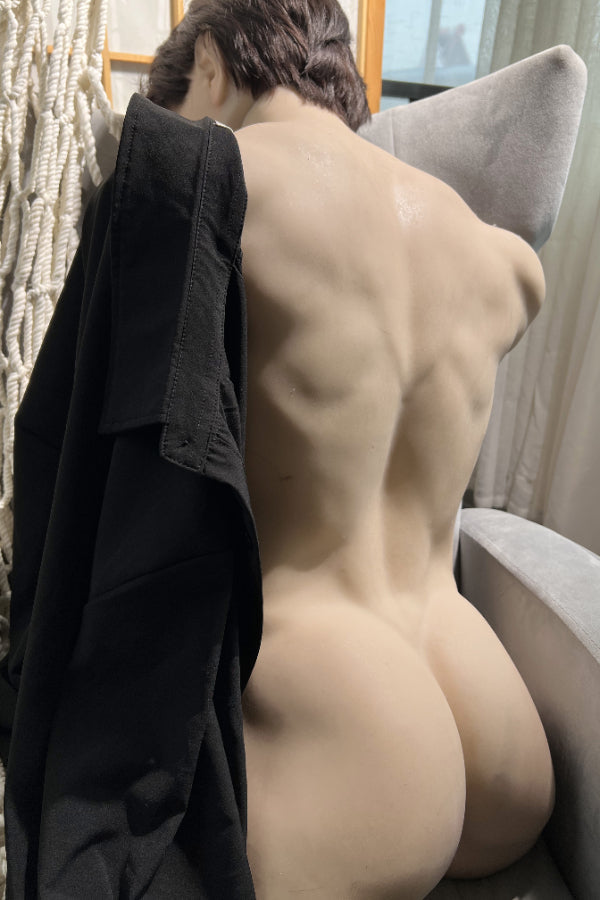 Muscular Silicone Head Male Sex Doll Torso - Kirin