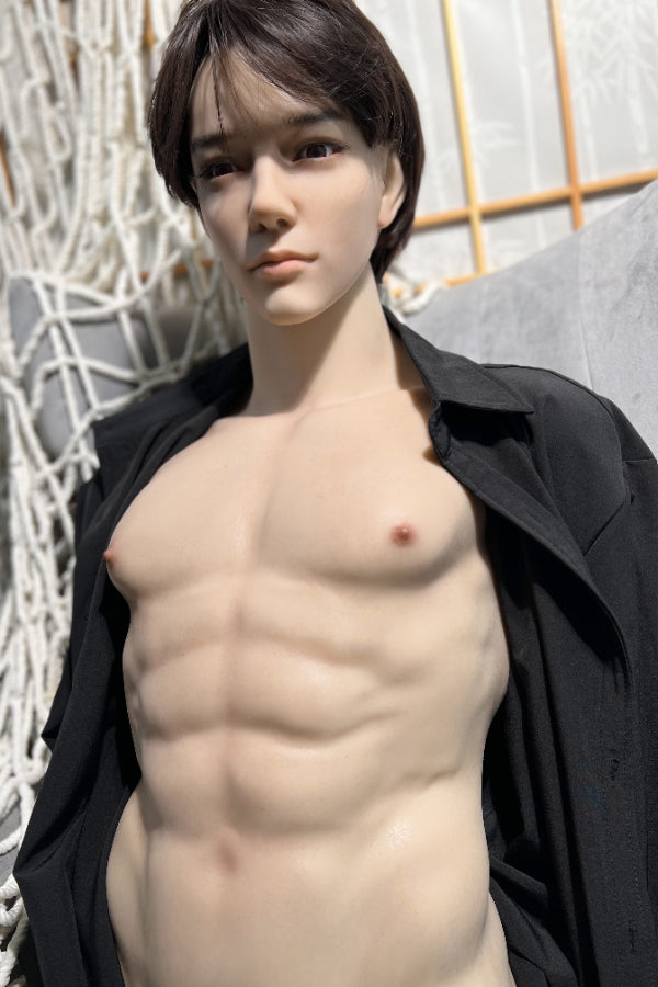 Muscular Silicone Head Male Sex Doll Torso - Kirin