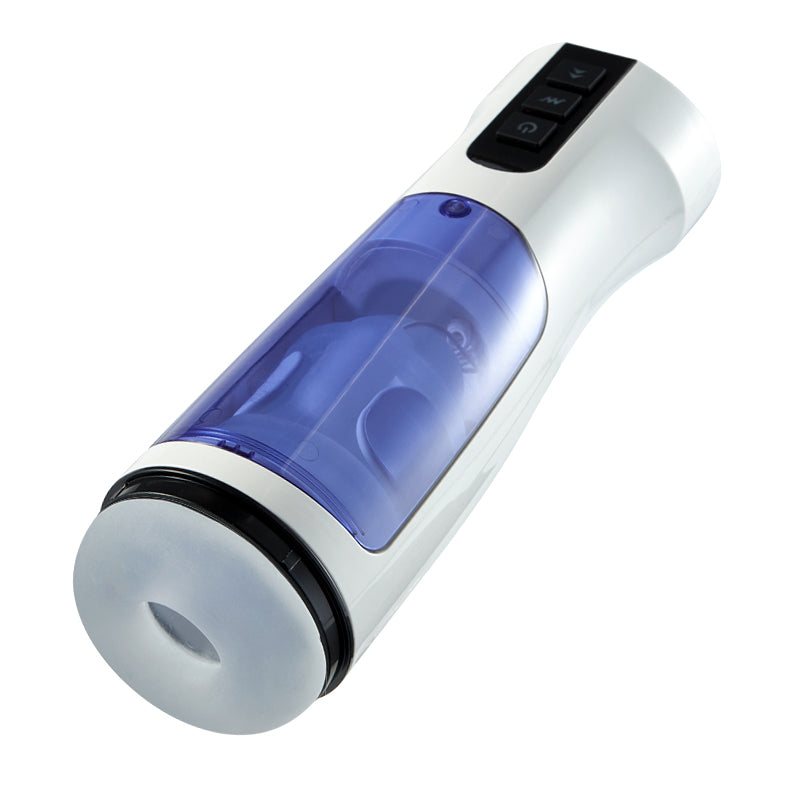 Cosmic Warrior 2 7 Frequenzen vibrieren beheizte einziehbare Masturbationstasse 