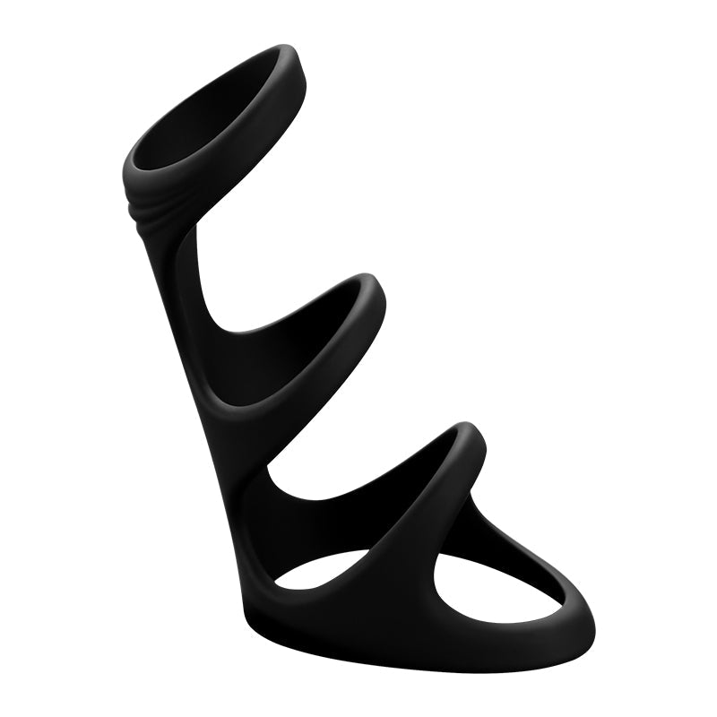 Anneau pénien multifonction à 4 anneaux 