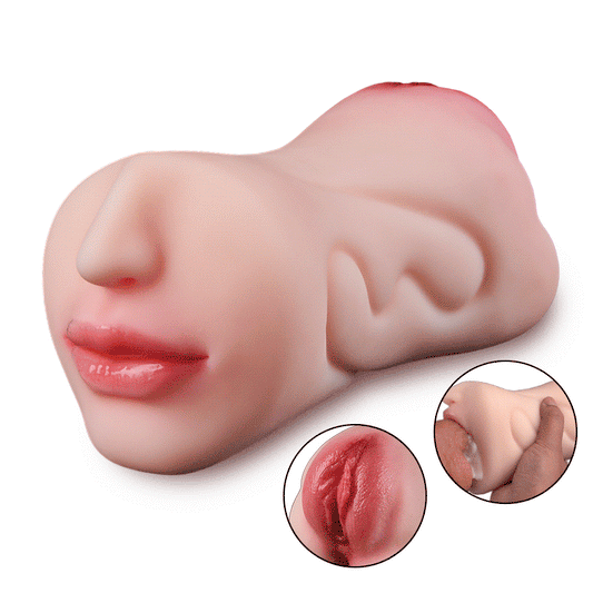 Jouet sexuel oral clitoridien texturé 3D, masturbateur 2 en 1, poche chatte 0,8 kg 