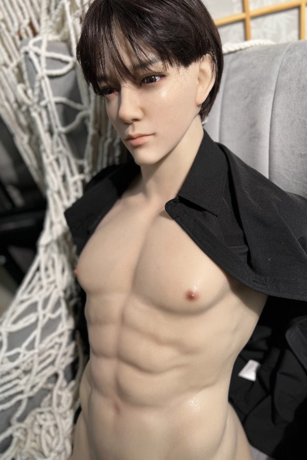 Muscular Silicone Head Male Sex Doll Torso - Kirin