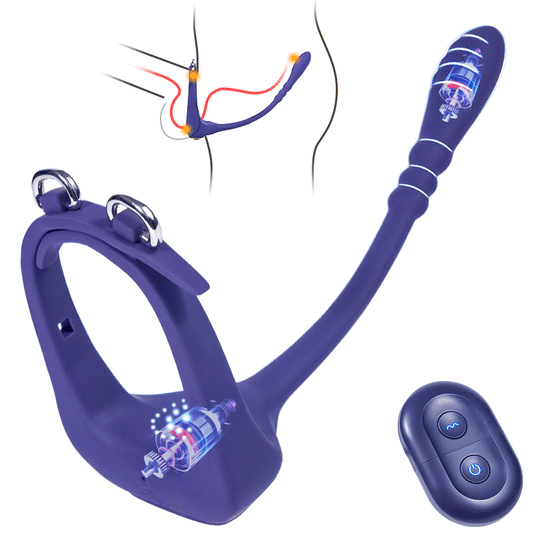 Herr der Ringe 10 Vibrierender Analmassager mit Penisring