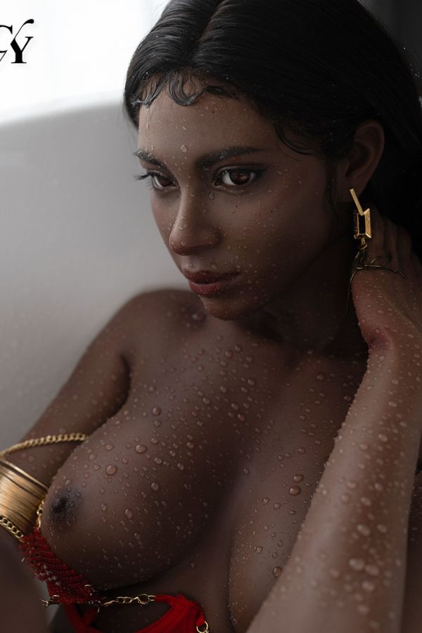 170cm/5ft7 C-Cup Silicone Head Black Sex Doll - Zaria