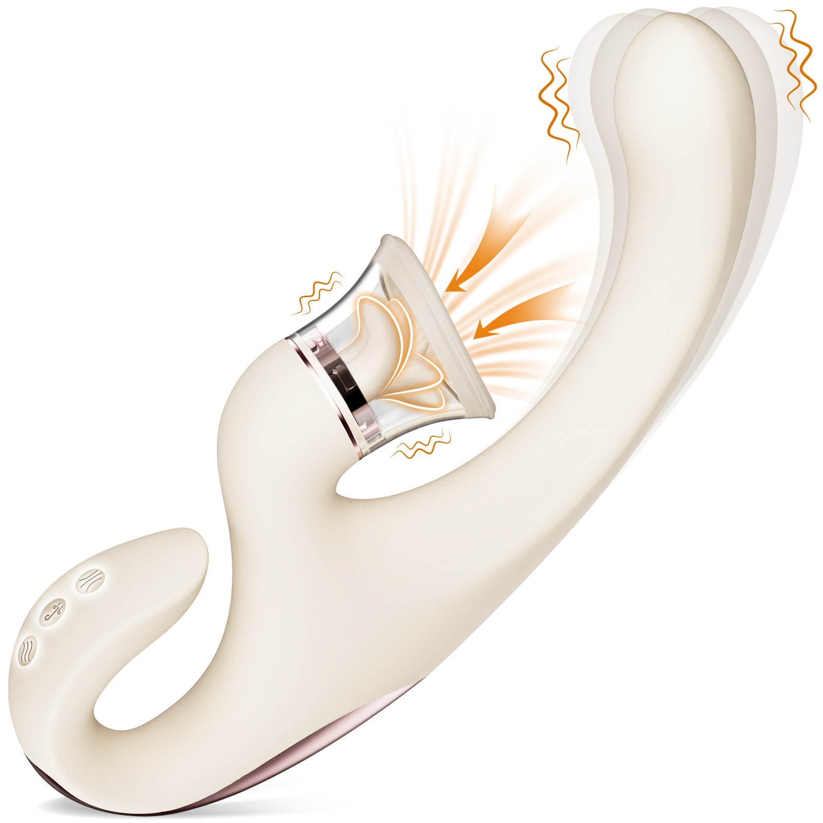 Sweetie Fox- Clitoral Arousal Tongue Licking Suction Vibration Triple BKC Sweetie Fox- Clitoral Arousal Tongue Licking Suction Vibration Triple BKC