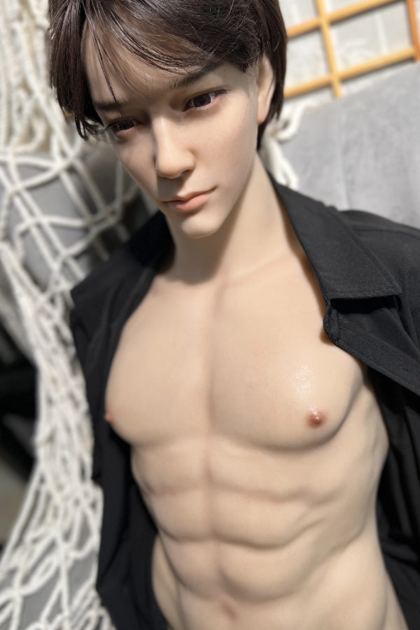 Muscular Silicone Head Male Sex Doll Torso - Kirin