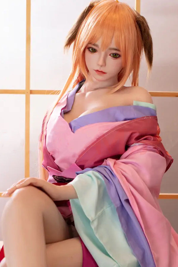 150cm/4ft11 D-cup Japanese Silicone Head Sex Doll -  Yui