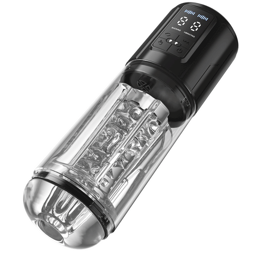 Iron Man - 9 Vibration & Sucking Automatic Blowjob Male Stroker