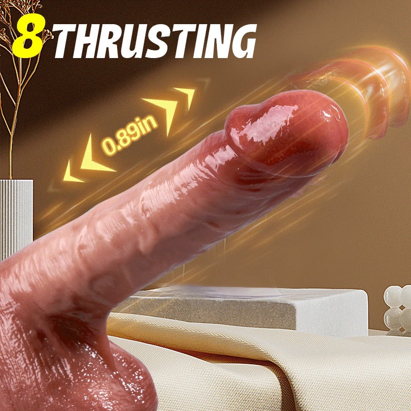 Acmejoy - UniFlex 8 Thrusting Heating G & P-spot Fun Dildo 7.87 in