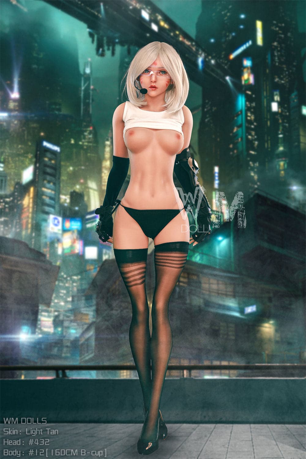 160cm/5ft3 B-cup 2B Real Life Sex TPE Doll with #432 Head