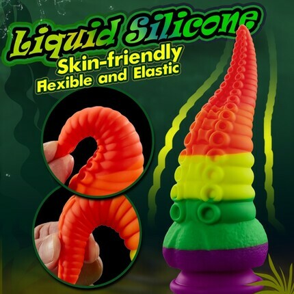 Orlagh 8.66 Inch Rainbow Dildo with Suction Cup