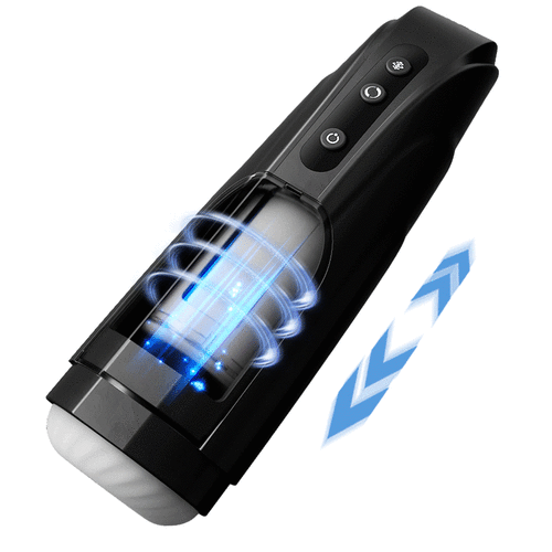 10 schiebende Rotation flügelähnlicher männlicher Masturbator 