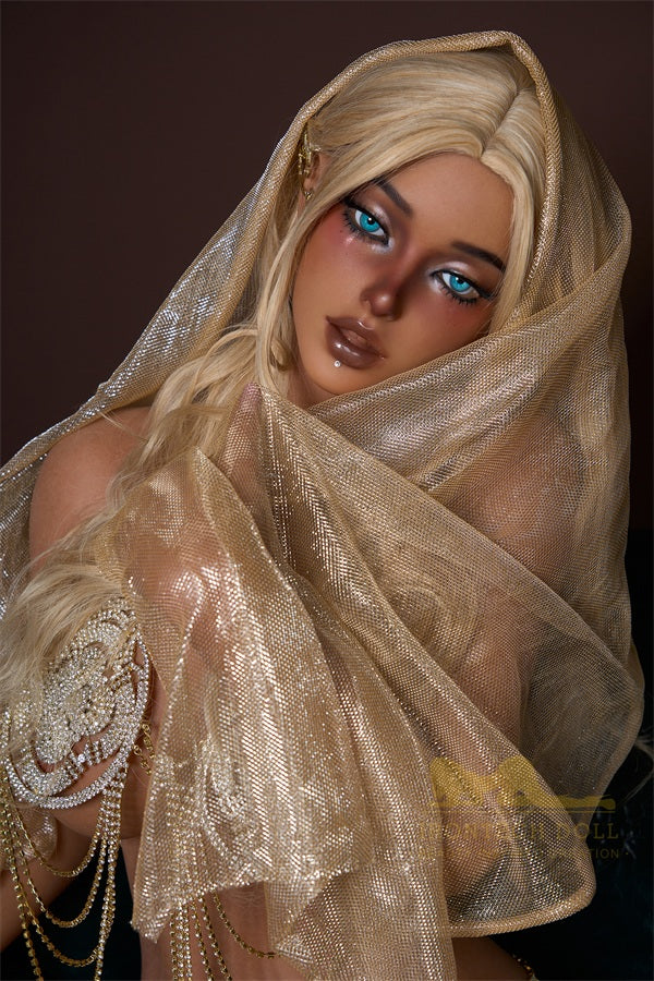 164cm/5ft5 F-cup Silicone Sex Doll - B2 Dark Tanned