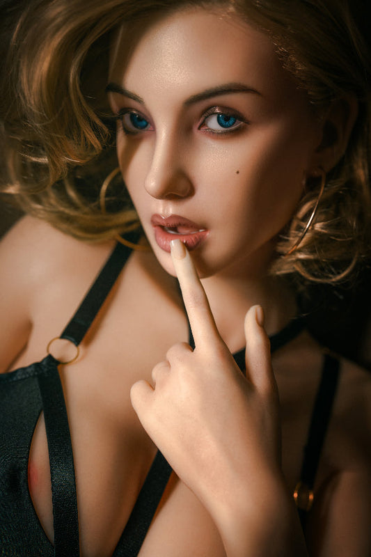 160cm/5ft3 D-cup European Blonde Full Silicone Sex Doll – #679