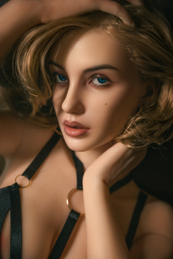 160cm/5ft3 D-cup European Blonde Full Silicone Sex Doll – #679