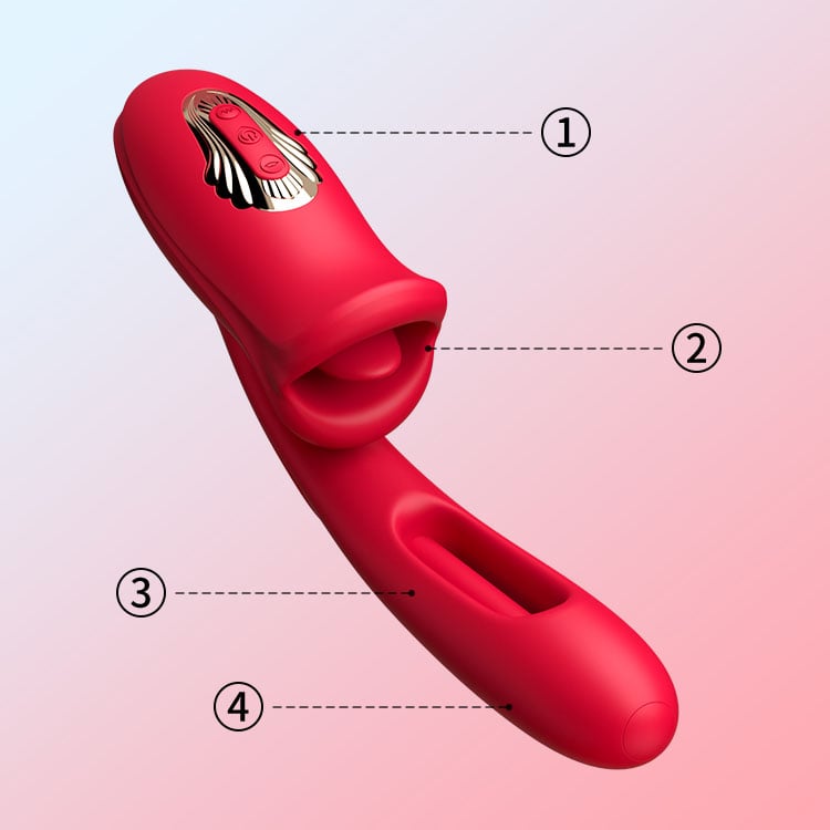 Acmejoy-Shaped Biting Soother with Vibration & Flapping