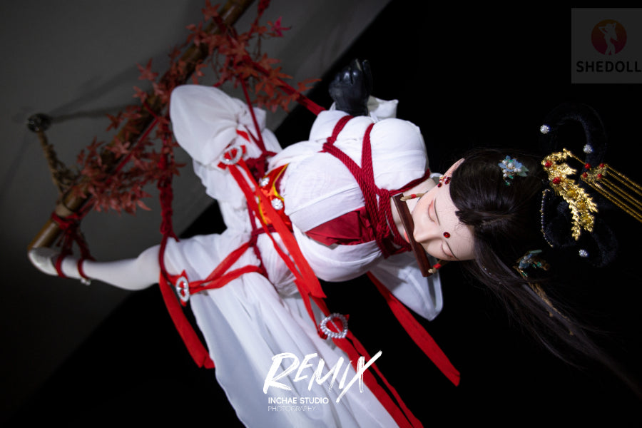 163cm/5ft4 H-cup Silicone Head Eyes Closed BDSM Sex Doll - Chuyue