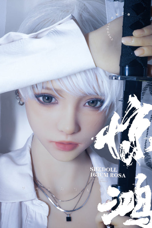 165cm/5ft5 E-cup Silicone Head Sex Doll - Qiangwei