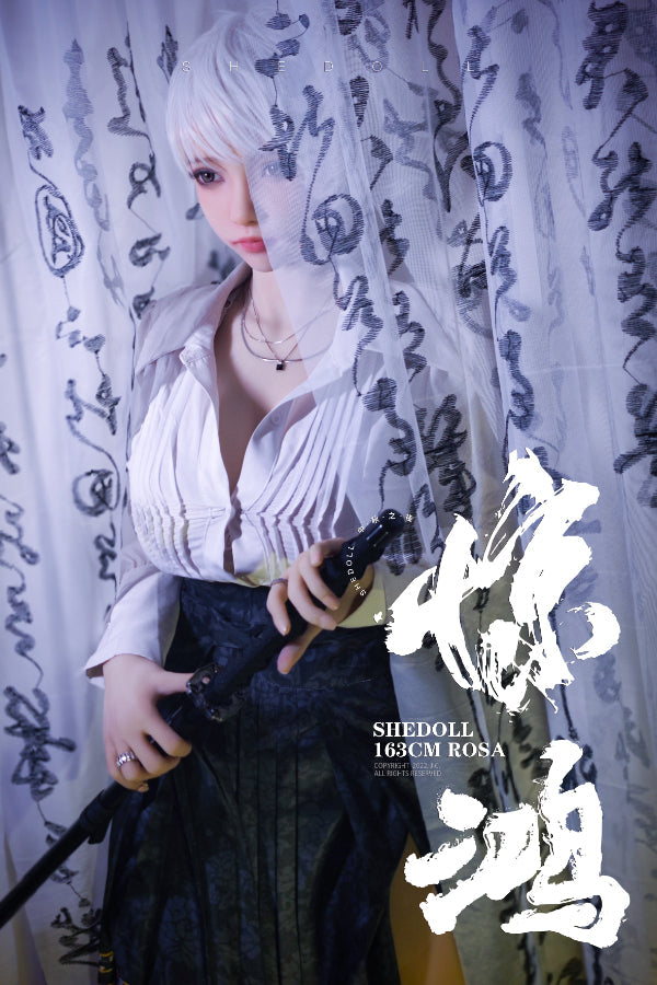 165cm/5ft5 E-cup Silicone Head Sex Doll - Qiangwei