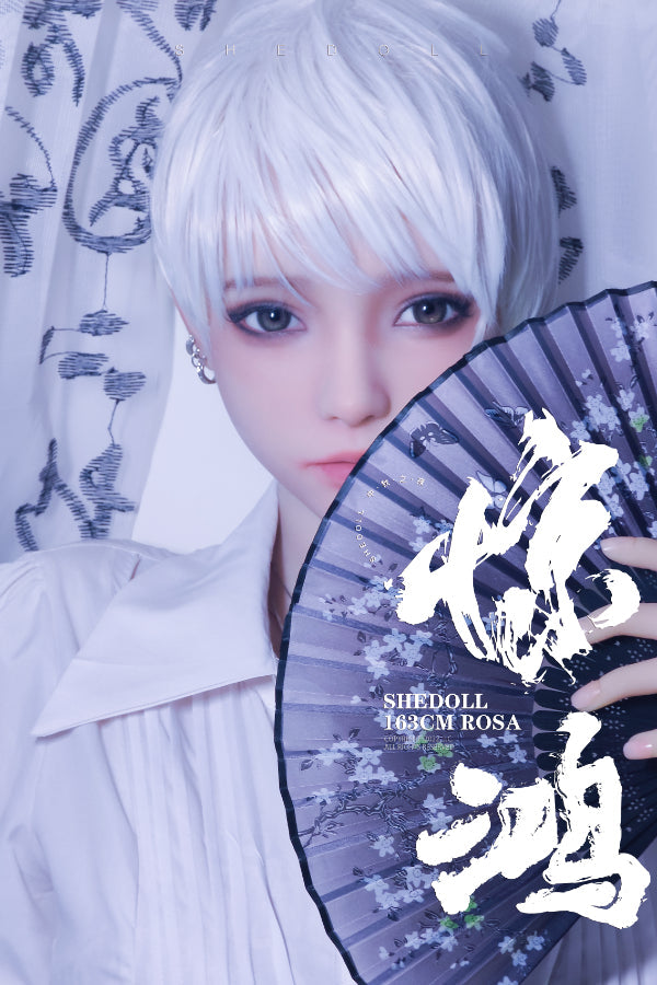 165cm/5ft5 E-cup Silicone Head Sex Doll - Qiangwei