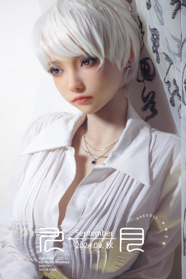 165cm/5ft5 E-cup Silicone Head Sex Doll - Qiangwei