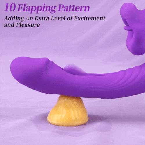 Acmejoy - Upgraded Mouth-Shaped 3 In 1 Flapping & Biting & Toungue Vibrator