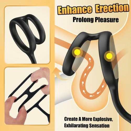 Acmejoy Leonard-360° Rotating Vibrating Wearable Prostate Massager