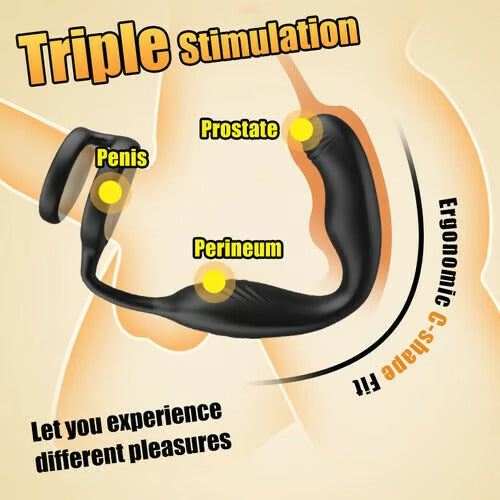 Acmejoy Leonard-360° Rotating Vibrating Wearable Prostate Massager