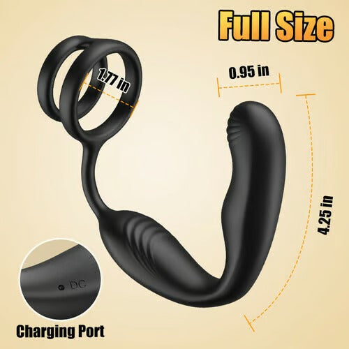 Acmejoy Leonard-360° Rotating Vibrating Wearable Prostate Massager