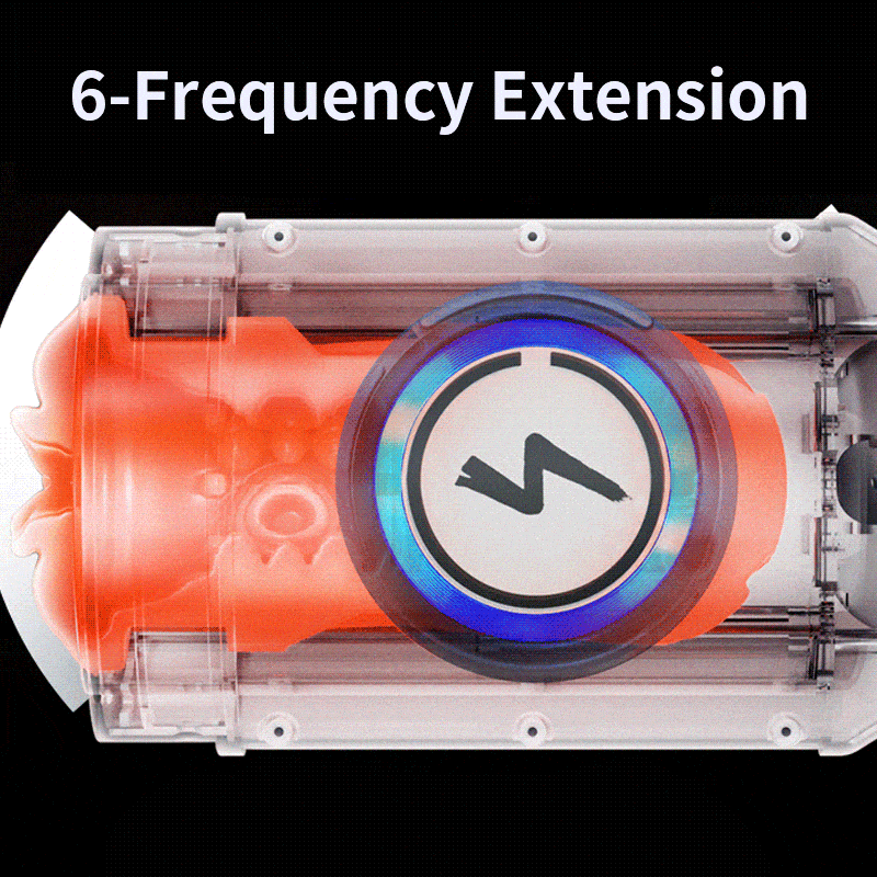 Leten-ThundercoreX 6 Schiebender Infrarot-beheizter realistischer Vaginal-Masturbator