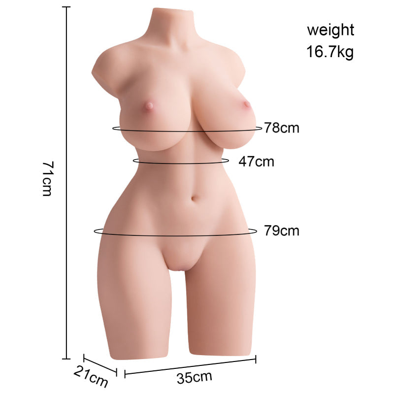 【Large Torso With Electric Function】16.7kg/36.81lb Real-Person Interactive Experience