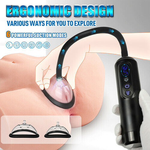 Acmejoy - Automatic Vacuum Nipple Pump & Vagina Pussy Pump With 5 Cups