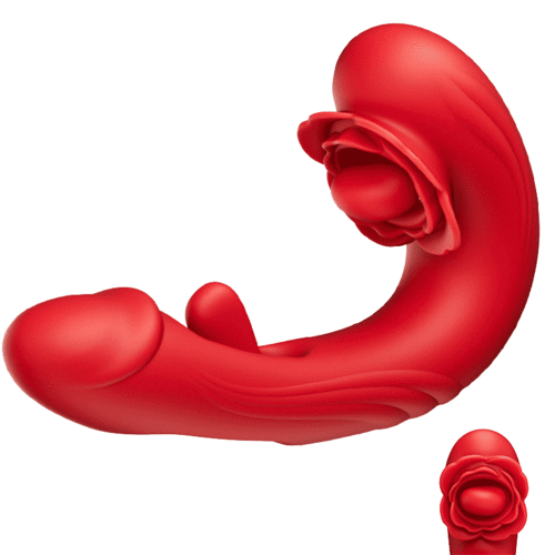 Acmejoy- Rose Rotation Tongue Licking Flapping Vibrator