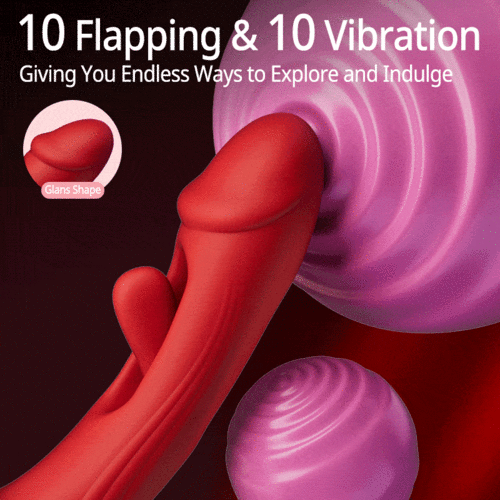 Acmejoy- Rose Rotation Tongue Licking Flapping Vibrator