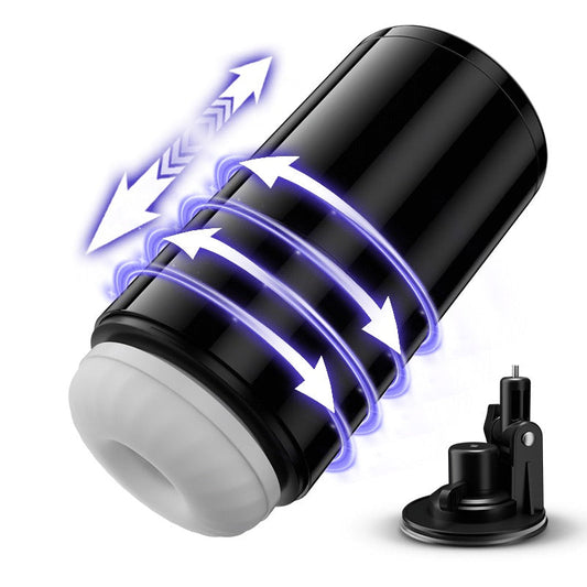 【7 Tage! Kostenlose Lieferung】Lightspeed - 4 in 1 Masturbator Cup  7 Thrutings & 7 Rotatings  Suction Cup Mount  Magnetic Inner Liner