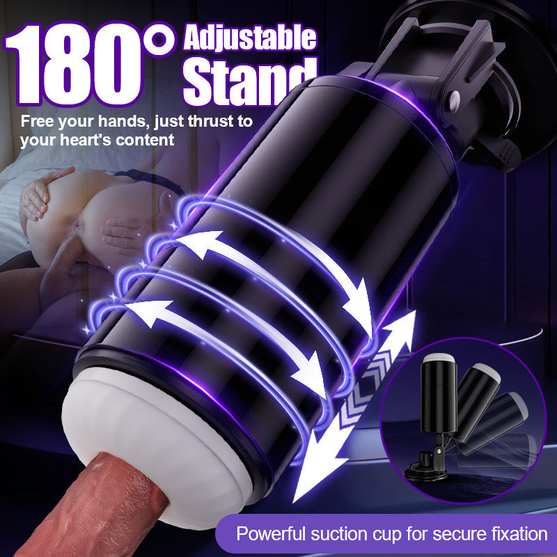 【7 Tage! Kostenlose Lieferung】Lightspeed - 4 in 1 Masturbator Cup  7 Thrutings & 7 Rotatings  Suction Cup Mount  Magnetic Inner Liner