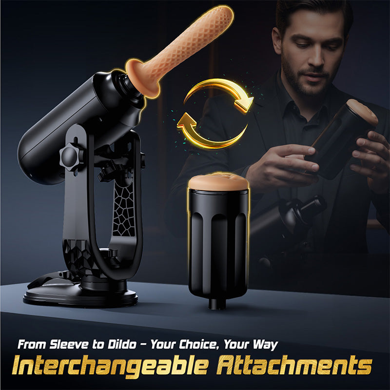 ThrustMax Hands-Free Use Fully Automatic Masturbation Cup (with stand)