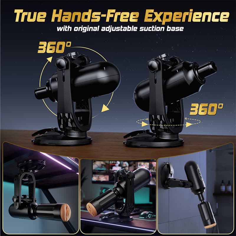 ThrustMax Hands-Free Use Fully Automatic Masturbation Cup (with stand)