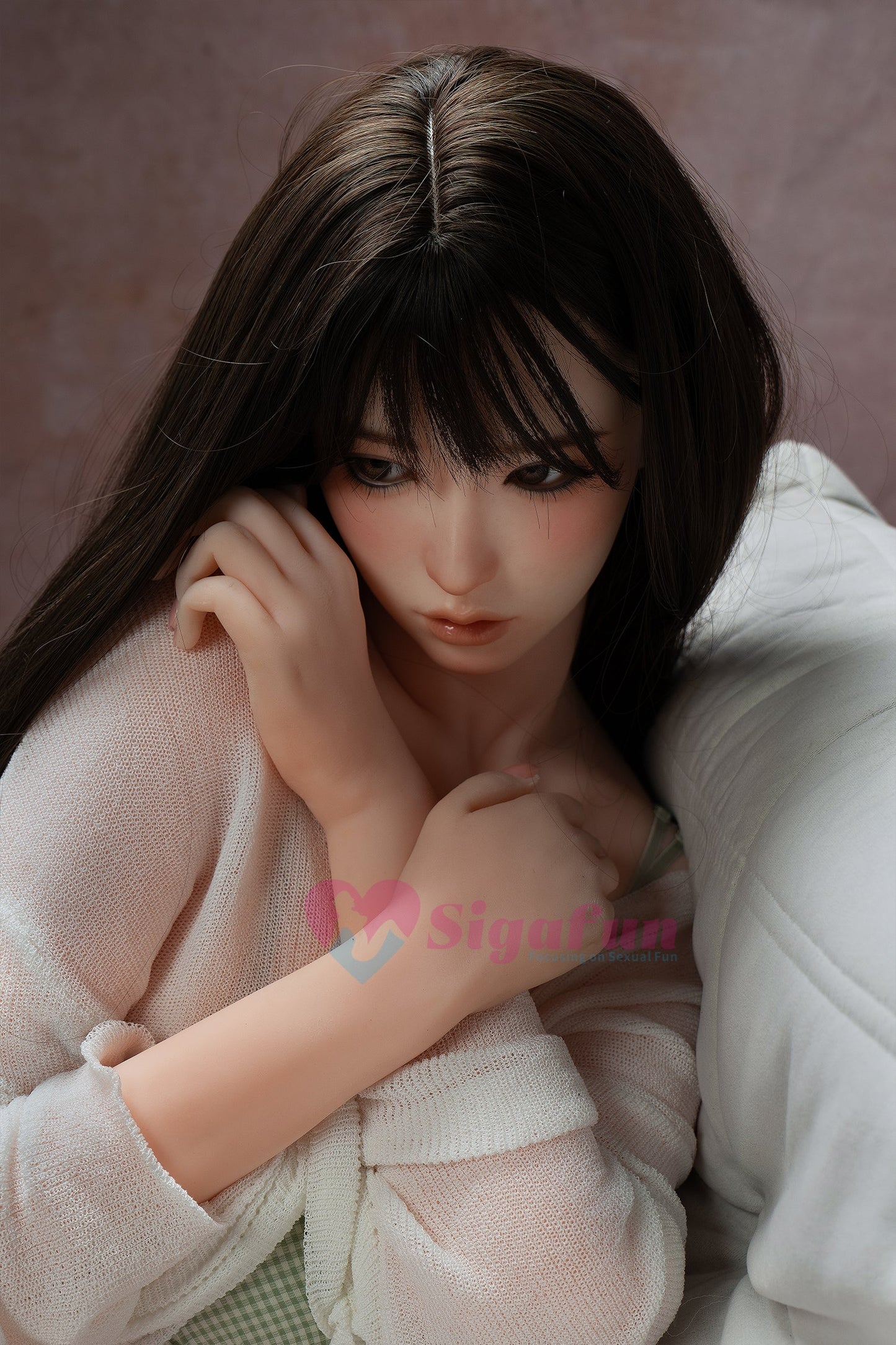EU In Stock - 159cm/5ft3 E-Cup Silicone Head Sex Doll - SG5 Natural