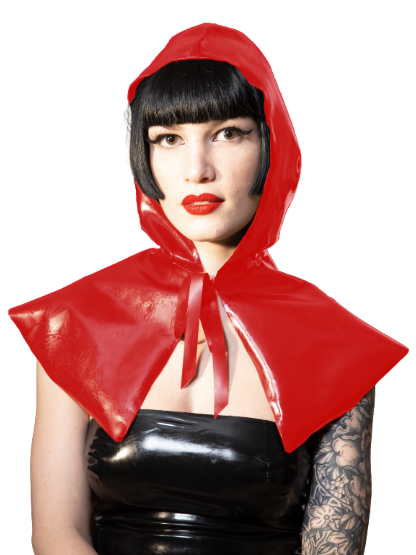 Latex/Rubber Short Cape