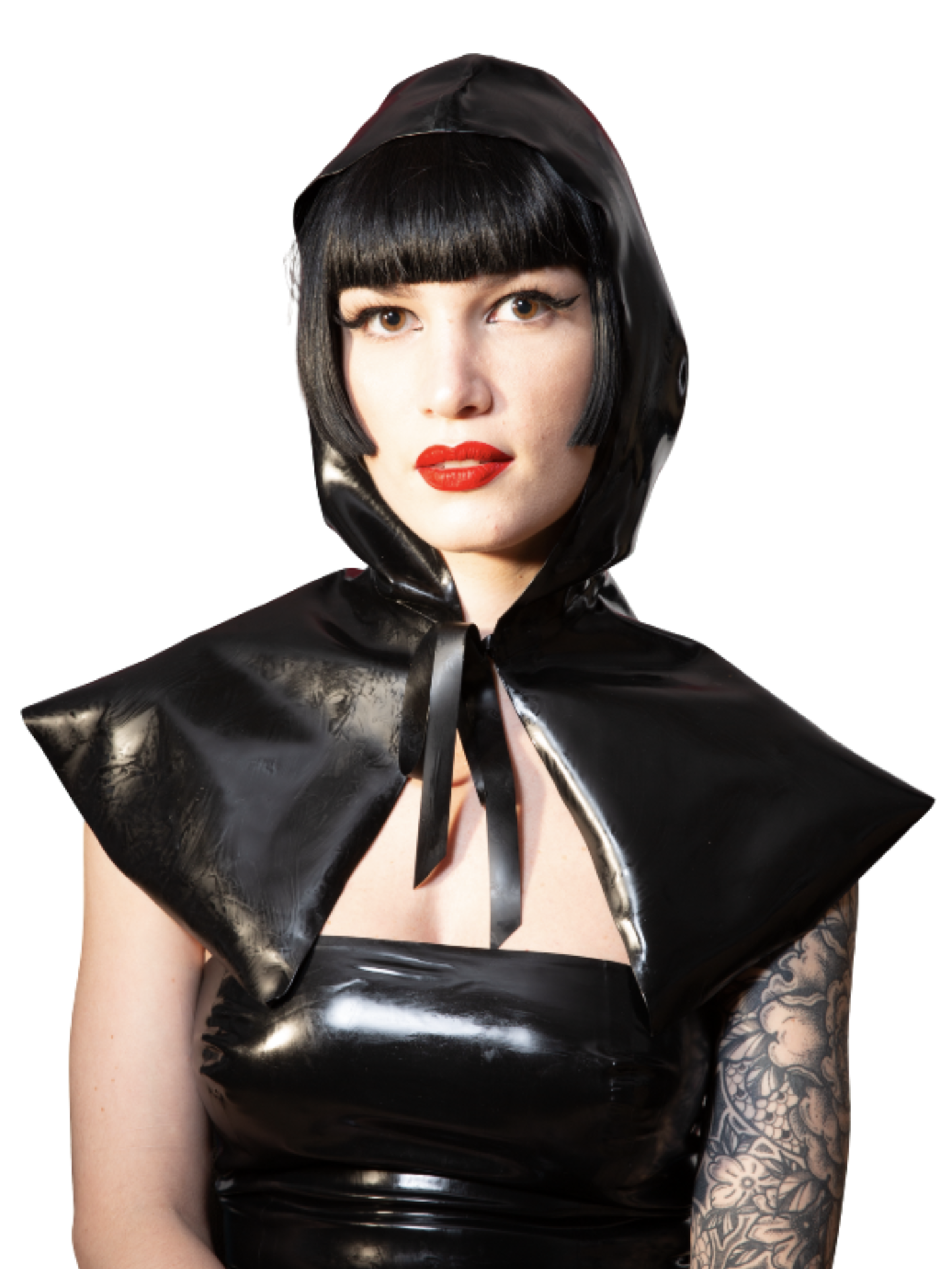 Latex/Rubber Short Cape