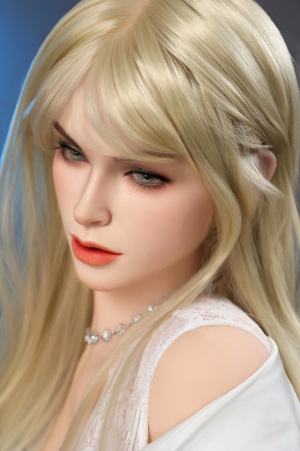 168cm/5ft6 F-cup Blonde Silicone Head Sex Doll - #1081-E