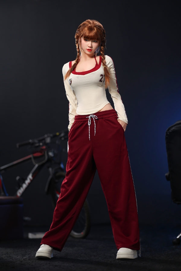 168cm/5ft6 F-cup Big Breast Silicone Head Sex Doll - #888