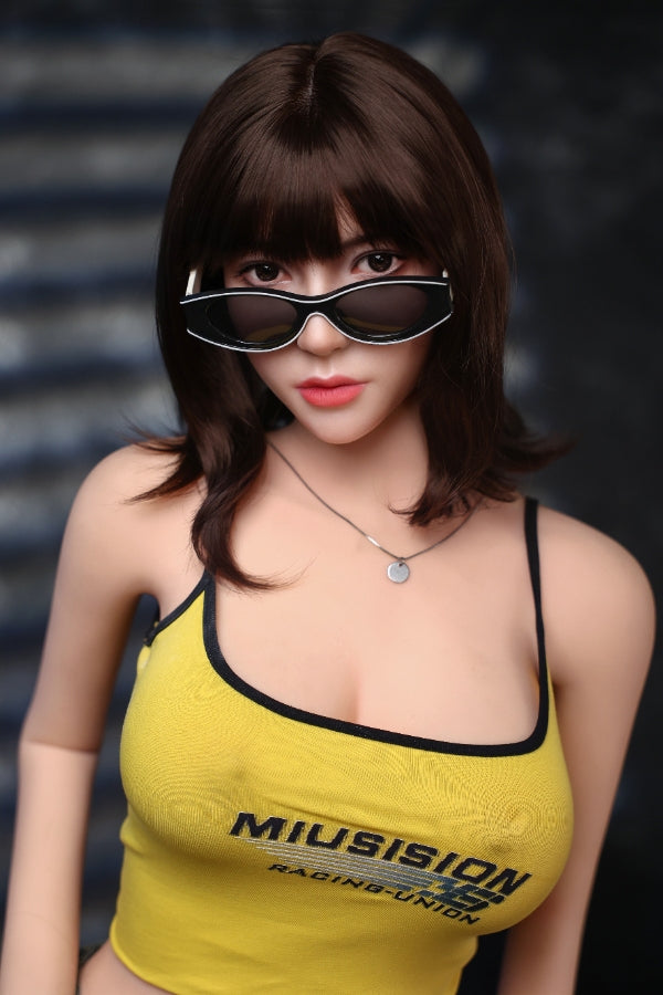 168cm/5ft6 F-cup Big Breast Silicone Head Sex Doll - #996