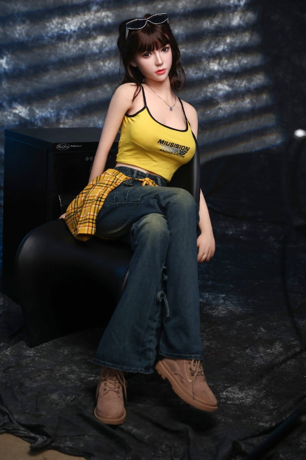 168cm/5ft6 F-cup Big Breast Silicone Head Sex Doll - #996