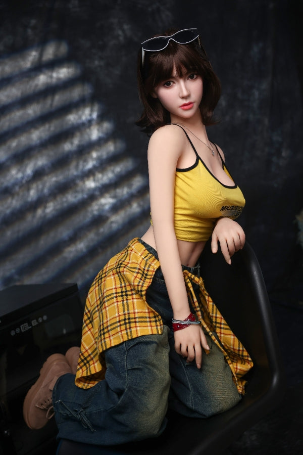168cm/5ft6 F-cup Big Breast Silicone Head Sex Doll - #996
